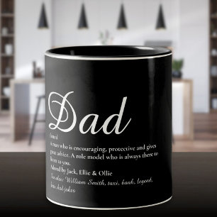 Tasse 2 Couleurs Meilleur Papa Père Ever Définition Script