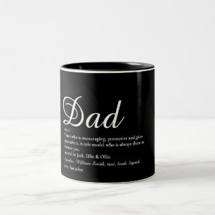 Tasse 2 Couleurs Meilleur Papa Père Ever Définition Script