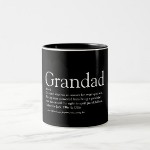 Tasse 2 Couleurs Meilleur Papi, Grand-père, Papa Définition