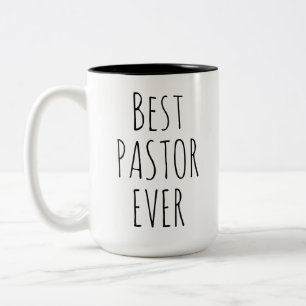Tasse 2 Couleurs Meilleur Pasteur Jamais   Cadeau d'Église de Leade