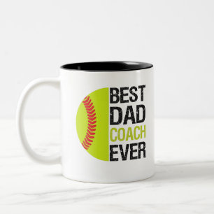 Tasse 2 Couleurs Meilleur Père Entraîneur Toujours Drôle Fête des p