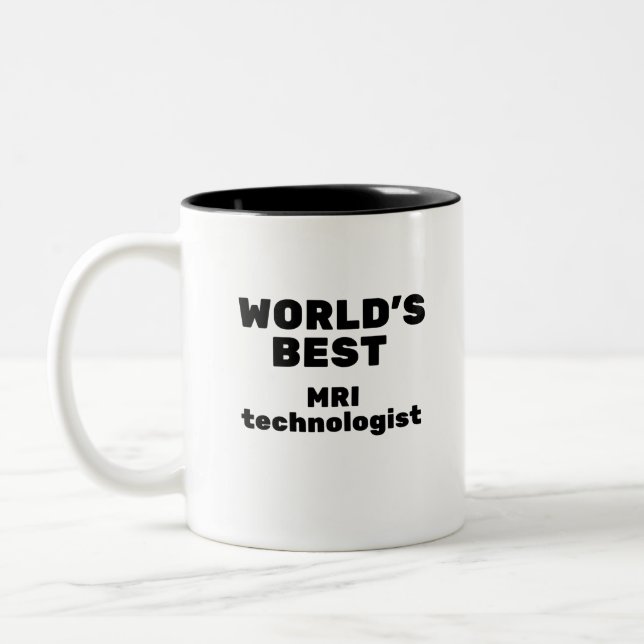 Tasse 2 Couleurs Meilleur technologue en IRM du monde (Gauche)