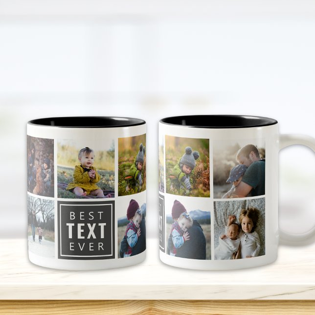 Tasse 2 Couleurs Meilleur "Votre Texte Ici" Jamais Personnalisé Pho (Créateur téléchargé)