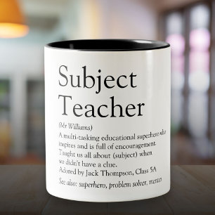 Tasse 2 Couleurs Meilleure définition d'enseignant au monde