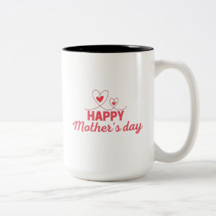 Tasse 2 Couleurs Meilleure fête des mères heureuse