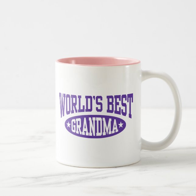 Tasse 2 Couleurs Meilleure grand-mère du monde (Droit)