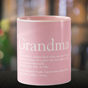 Tasse 2 Couleurs Meilleure Grand-mère Grand-mère Définition Rose