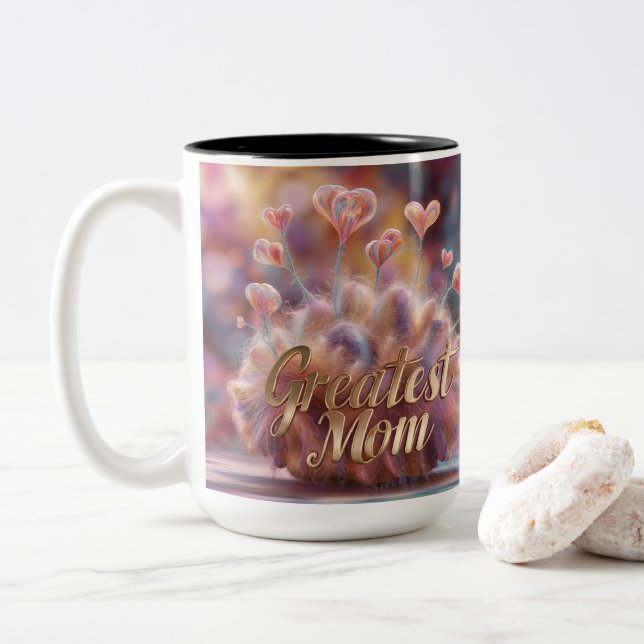 Tasse 2 Couleurs Meilleure Maman  (Avec donut)