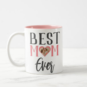 Tasse 2 Couleurs Meilleure maman jamais Cute 1 Photo Joyeuse Fête