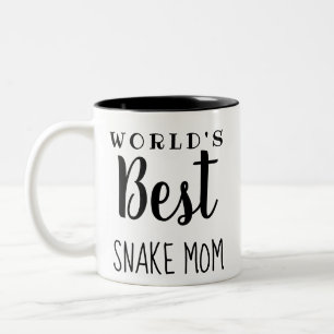 Tasse 2 Couleurs Meilleure maman serpent du monde (Plain) - Personn