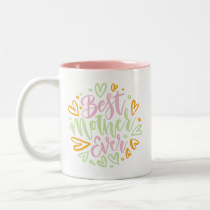 Tasse 2 Couleurs Meilleure mère dans le monde Fête des mères