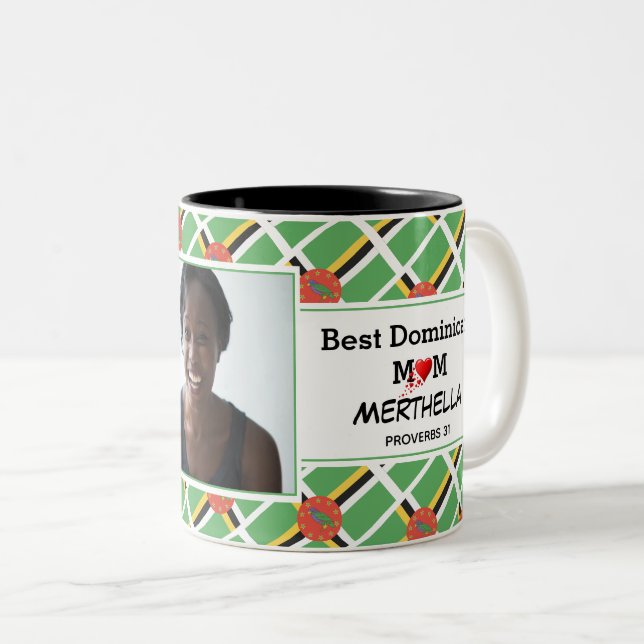Tasse 2 Couleurs MEILLEURE photo MUM DOMINICAINE (Devant droit)