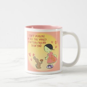 Tasse 2 Couleurs meilleurs amis