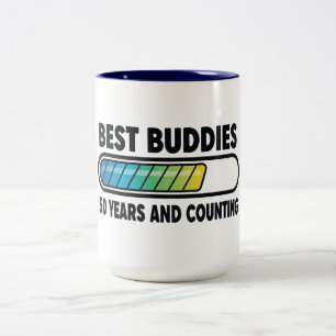 Tasse 2 Couleurs Meilleurs amis 50 ans et plus