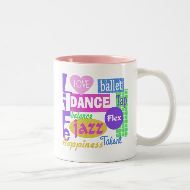 Tasse 2 Couleurs Mélange de danse (Droit)
