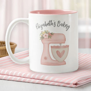 Tasse 2 Couleurs Mélangeur de boulangerie Cute Rose