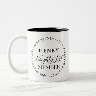 Tasse 2 Couleurs Membre De La Liste Des Méchants Approuvé Par Père