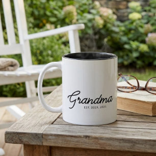 Tasse 2 Couleurs Mémé a créé un nouveau cadeau pour grand-mère