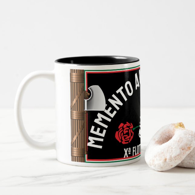 TASSE 2 COULEURS MEMENTO AUDERE SEMPER (Avec donut)