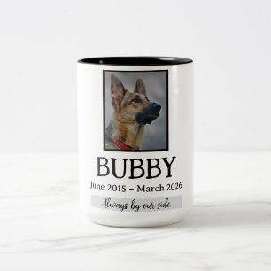 Tasse 2 Couleurs Mémorial Funéraire Perte d'Animaux de Compagnie Da