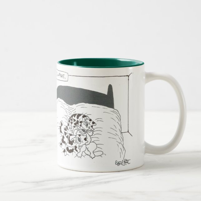 Tasse 2 Couleurs Menage pattes (Droit)