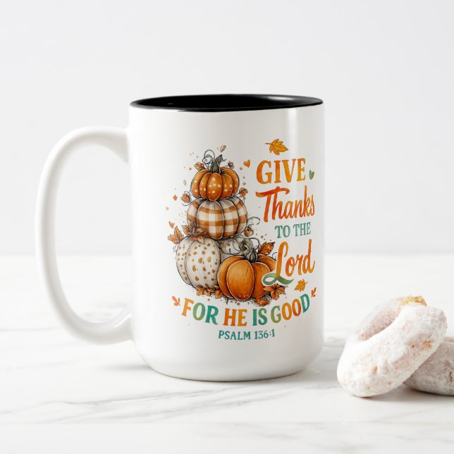 Tasse 2 Couleurs Merci À... (Avec donut)