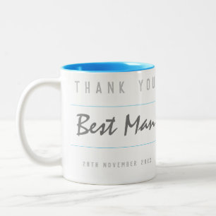 Tasse 2 Couleurs Merci Best Man