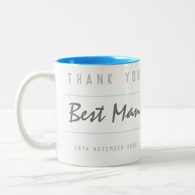 Tasse 2 Couleurs Merci Best Man (Gauche)