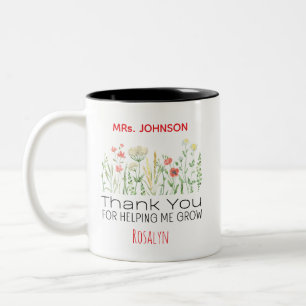 Tasse 2 Couleurs Merci de m'avoir aidé à grandir Professeur personn