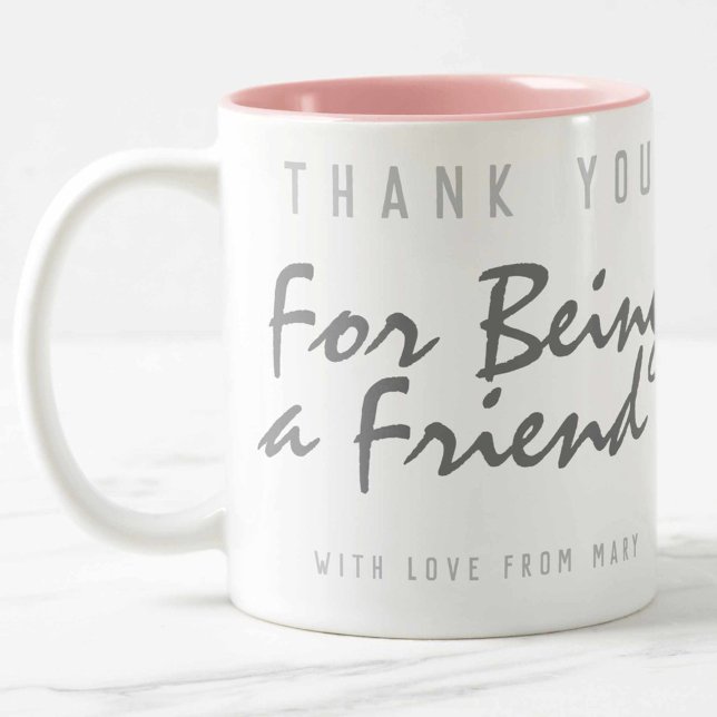 Tasse 2 Couleurs Merci pour être ami (Créateur téléchargé)