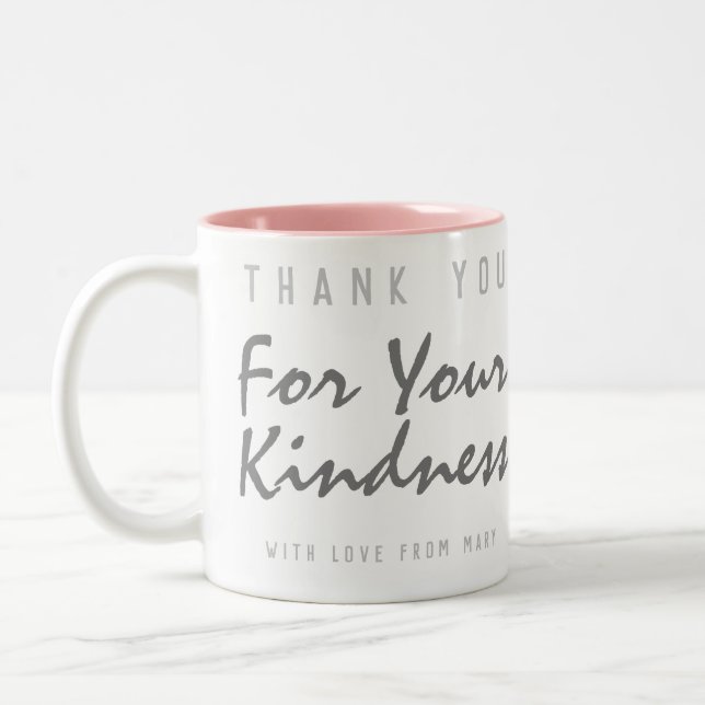 Tasse 2 Couleurs Merci pour votre gentillesse (Gauche)