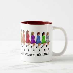 Tasse 2 Couleurs Mère de danse step Irlandaise - Ligne Arc-en-ciel