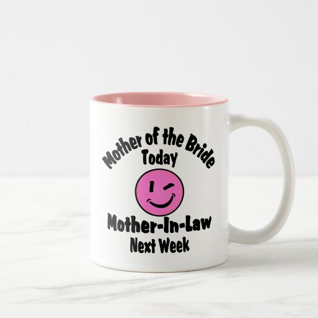 Tasse 2 Couleurs Mère de la mariée (Droit)