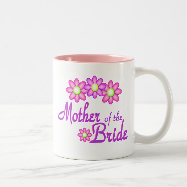 Tasse 2 Couleurs Mère de la mariée (Droit)