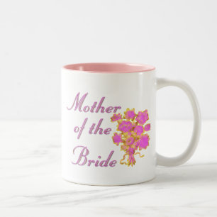 Tasse 2 Couleurs Mère de l'or et du bouquet de jeune mariée