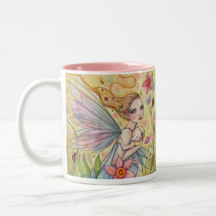Tasse 2 Couleurs Mère mignonne et bébé fée Art de fantaisie fantais