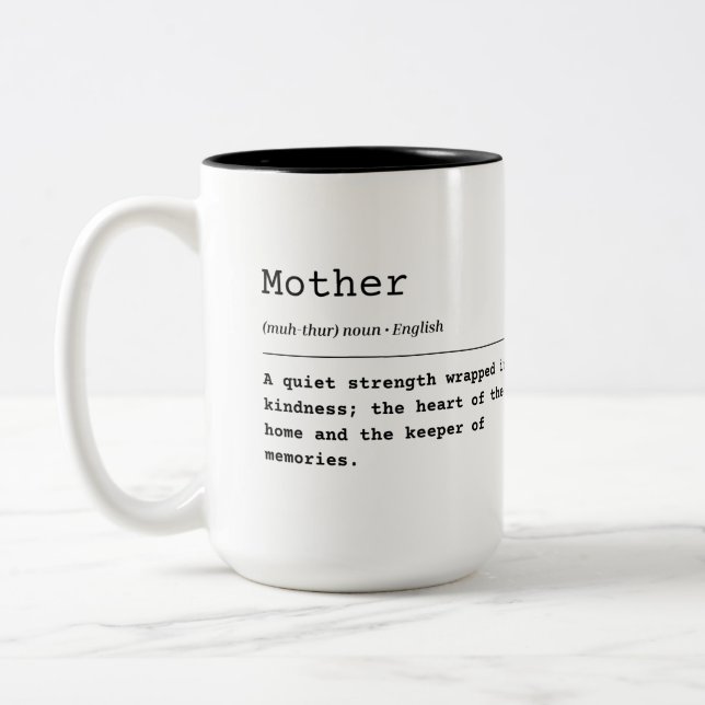 Tasse 2 Couleurs Mère - Une Force Tranquille (Gauche)