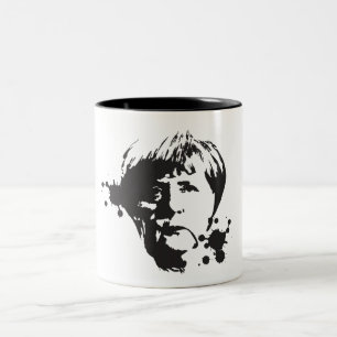 Tasse 2 Couleurs Merkel fou