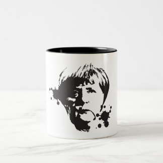 Tasse 2 Couleurs Merkel fou