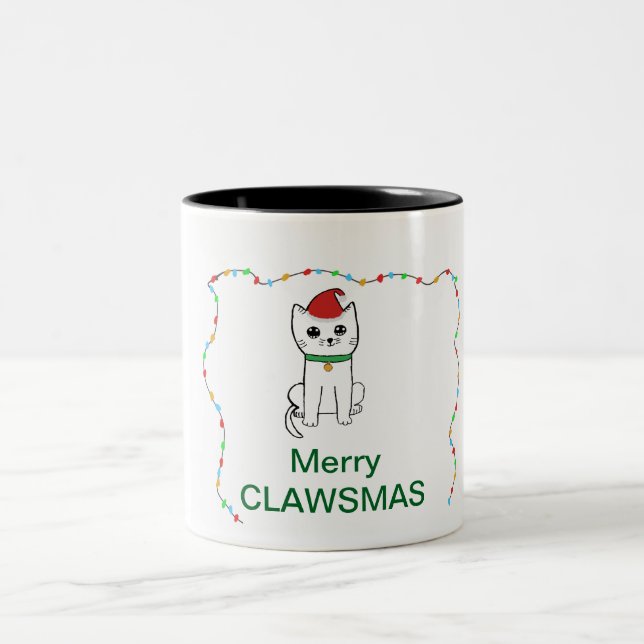 Tasse 2 Couleurs Merry Clawsmas (Centre)