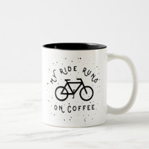 Mes courses de tour sur le café - cycliste
