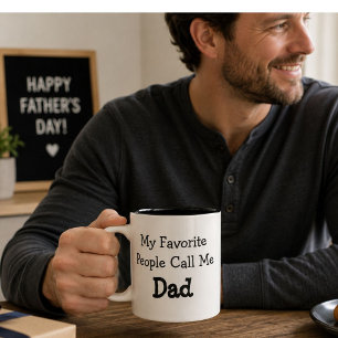 Tasse 2 Couleurs ): Mes personnes préférées m'appellent Papa Cadeau
