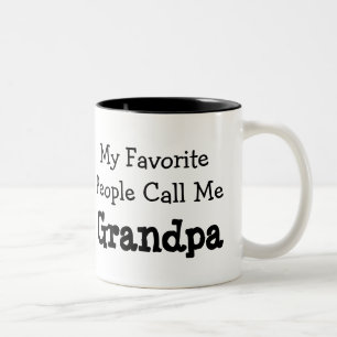 Tasse 2 Couleurs Mes personnes préférées m'appellent Papy