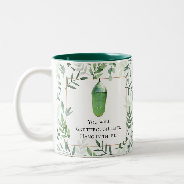 Tasse 2 Couleurs Message d'encouragement personnalisé Monarch Butte (Gauche)