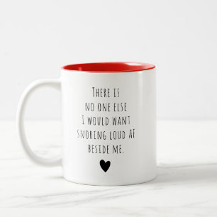 Tasse 2 Couleurs Message personnalisé Valentine Funny Humour uniqu