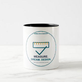 Tasse 2 Couleurs Mesurer Rêver Concevoir Femme Ingénieur