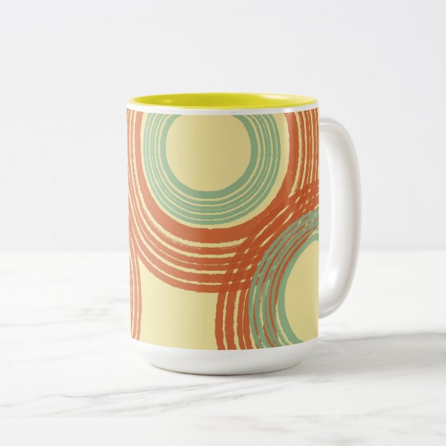 Tasse 2 Couleurs Mi-siècle Musique moderne (Devant droit)