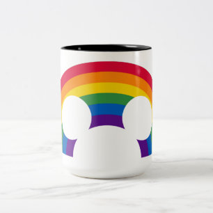 Tasse 2 Couleurs Mickey découpé en arc-en-ciel