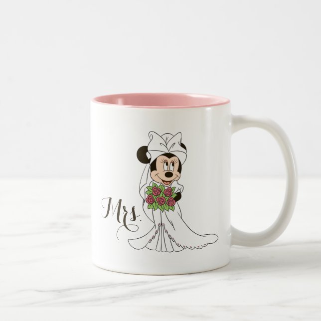 Tasse 2 Couleurs Mickey et Minnie Mariage | Se marier (Droit)