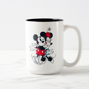 Tasse 2 Couleurs Mickey & Minnie Amour Éternel